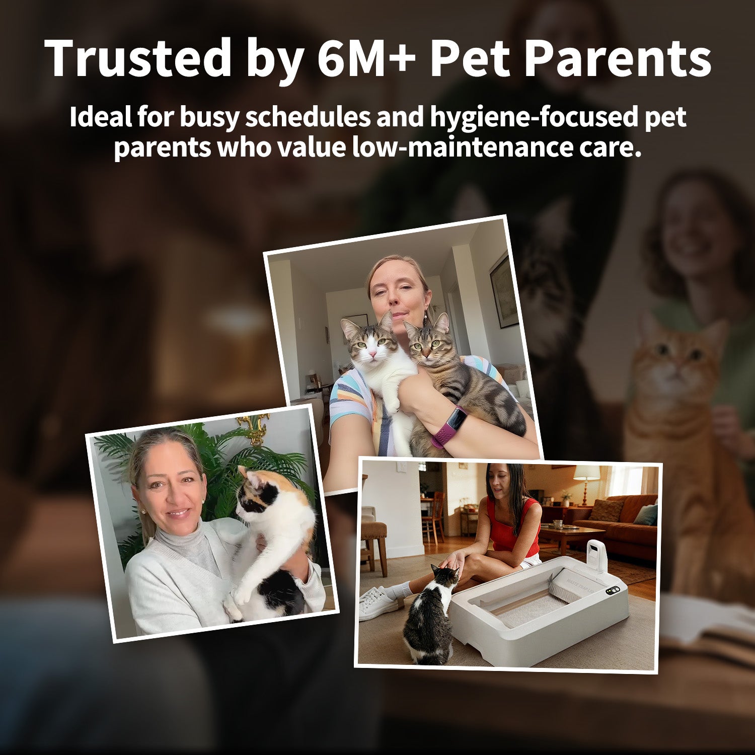 Purobot Crystal Duo Automatic Cat Litter Box with Camera