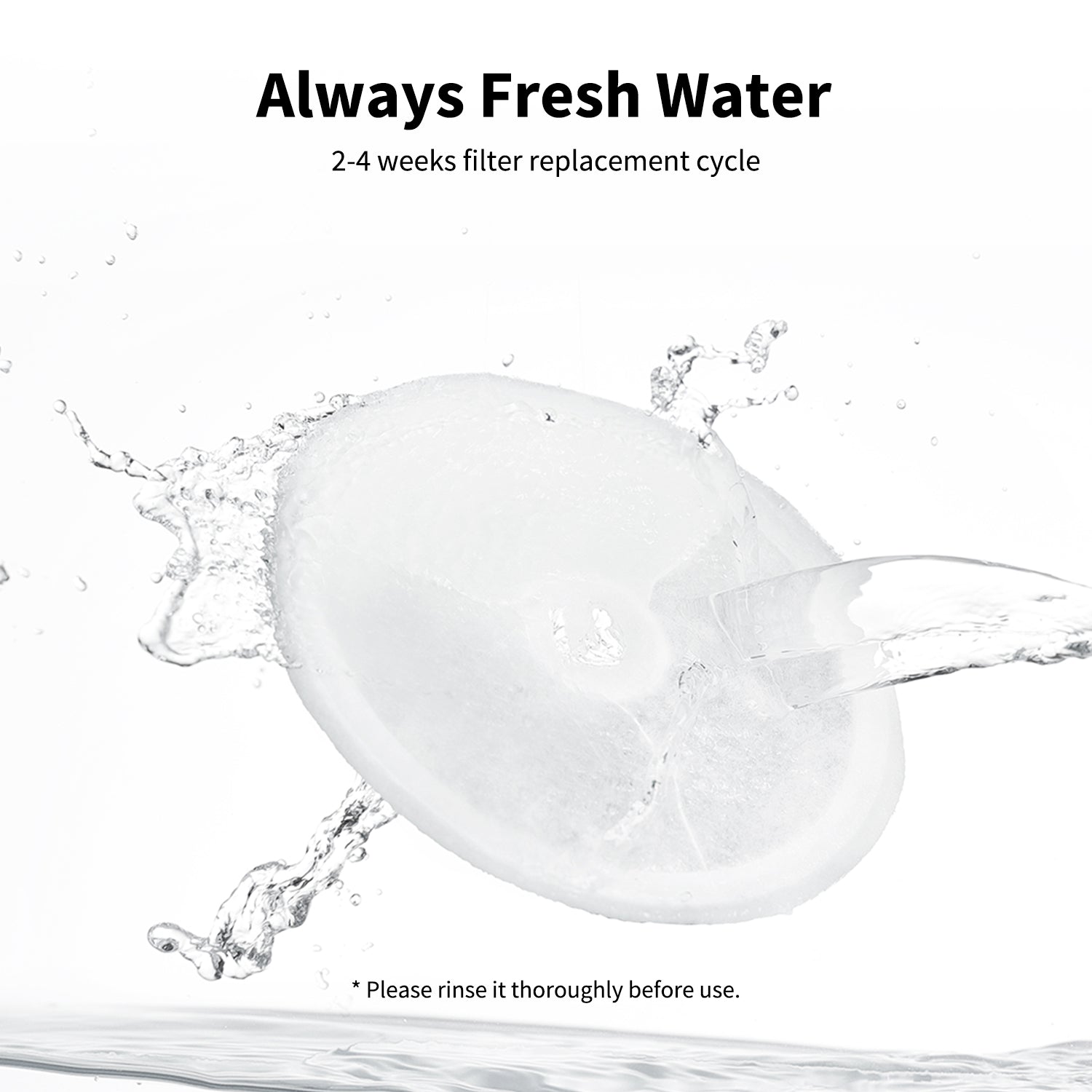 Filter Unit 3.0 designed to keep water fresh with a recommended replacement cycle of two to four weeks