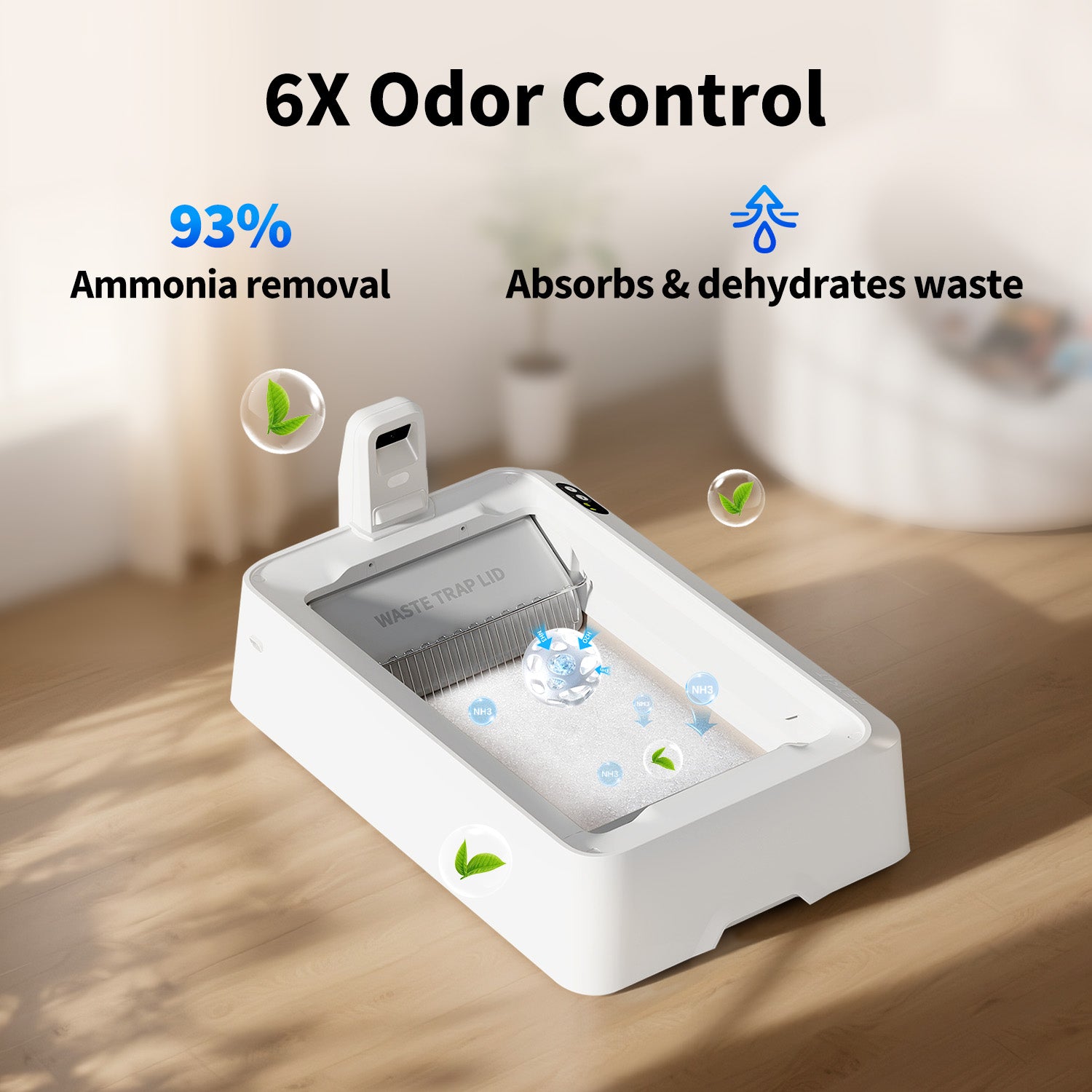 Crystals quickly absorbs urine to ensure better odor control, leaving the litter box longer fresh.