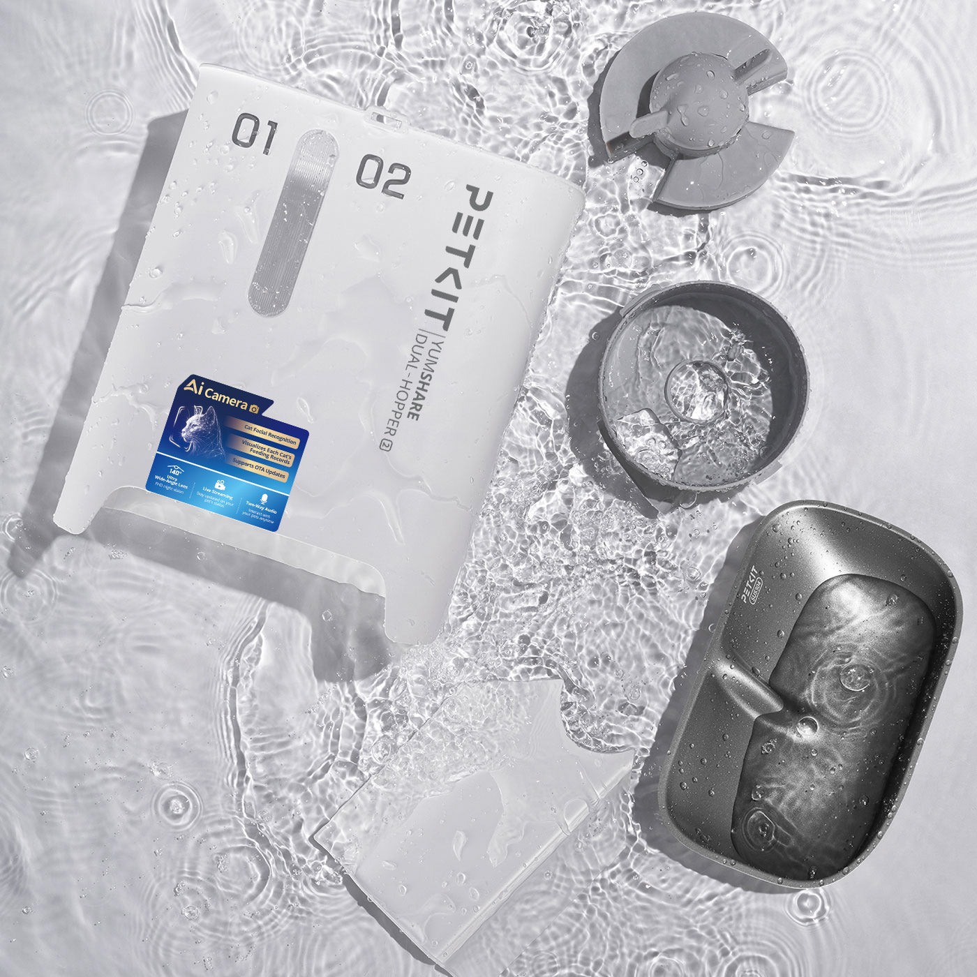 Detachable design makes the feeder easy to clean.